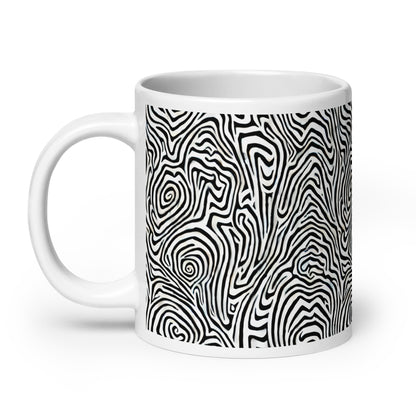 Current Swell ceramic coffee mug - 20 oz - handle on left