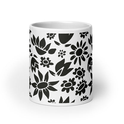 Découpage ceramic coffee mug - 20oz - front view