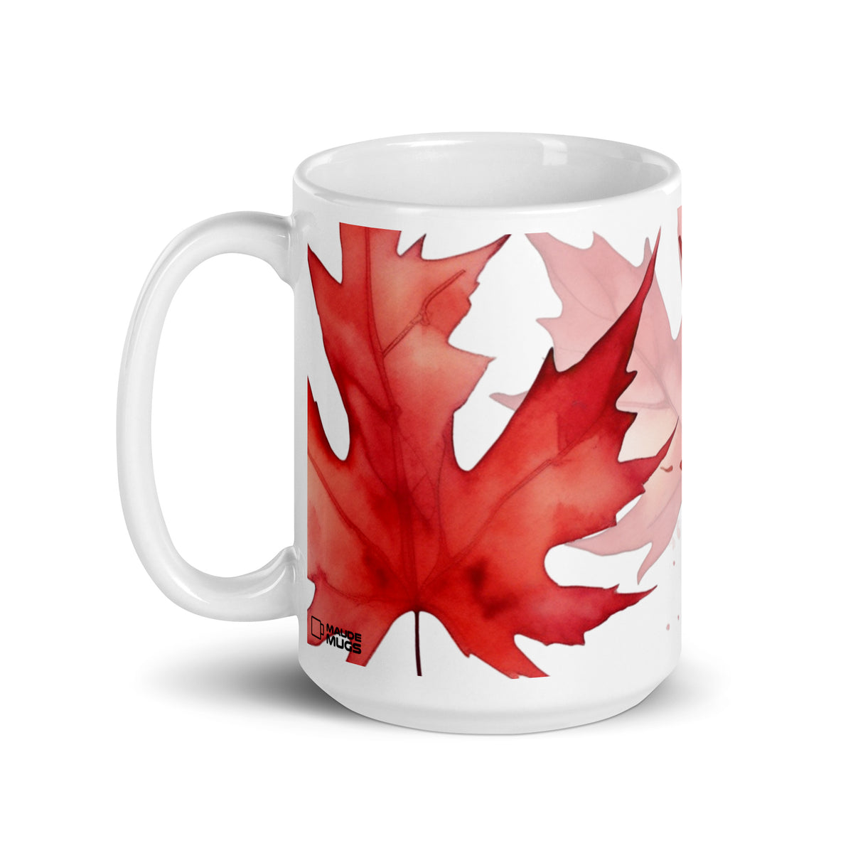 Dominion — Blush ceramic coffee mug - 15oz - handle on left