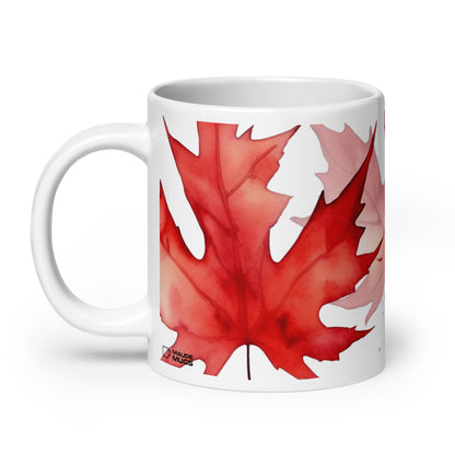 Dominion — Blush ceramic coffee mug - 20oz - handle on left