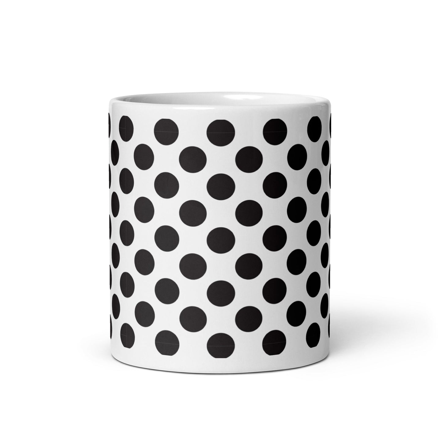 Dottie — Pebble ceramic mug by Maude Mugs — hand-painted watercolour pebble dot pattern