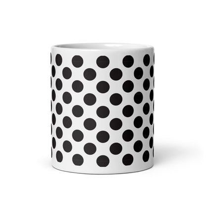 Dottie — Pebble ceramic mug by Maude Mugs — hand-painted watercolour pebble dot pattern