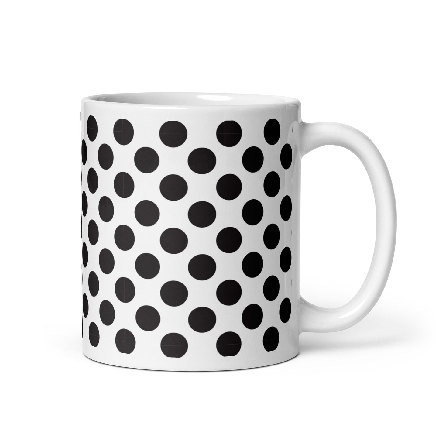 Dottie — Pebble ceramic mug by Maude Mugs — hand-painted watercolour pebble dot pattern