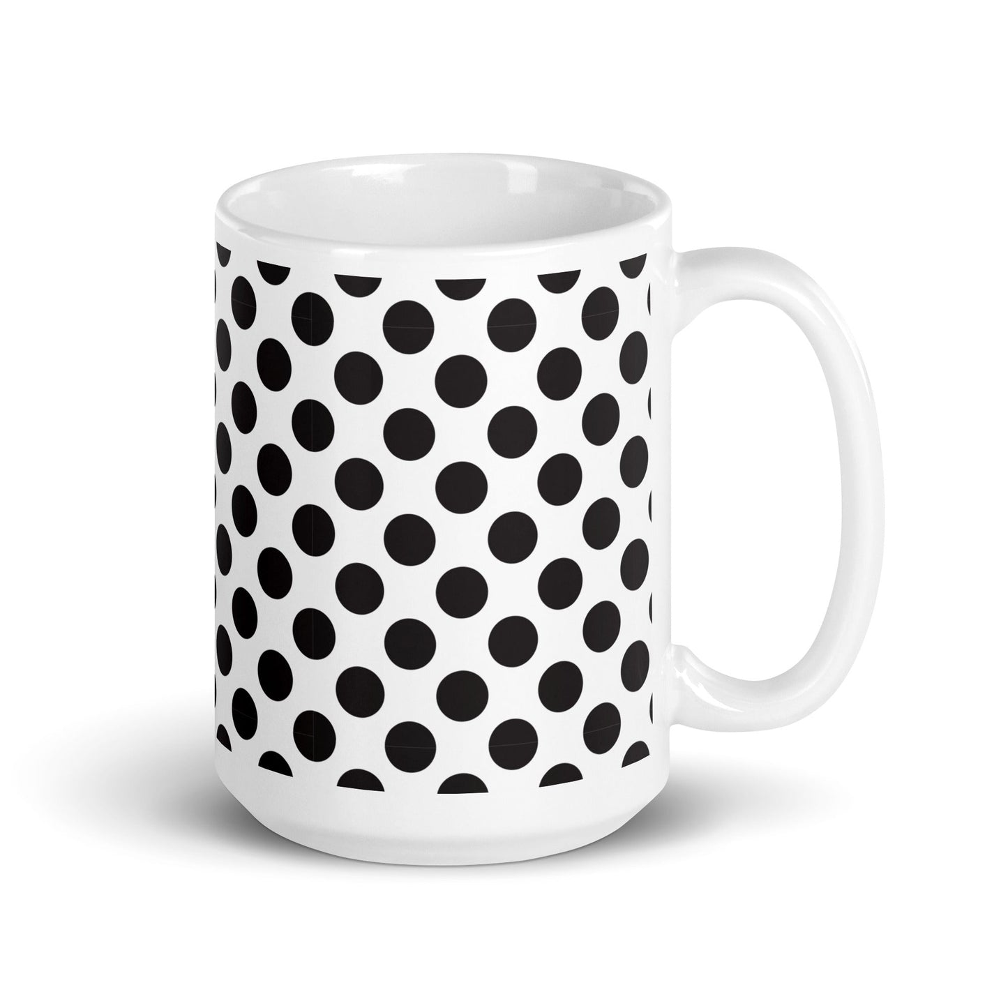 Dottie — Pebble ceramic mug by Maude Mugs — hand-painted watercolour pebble dot pattern