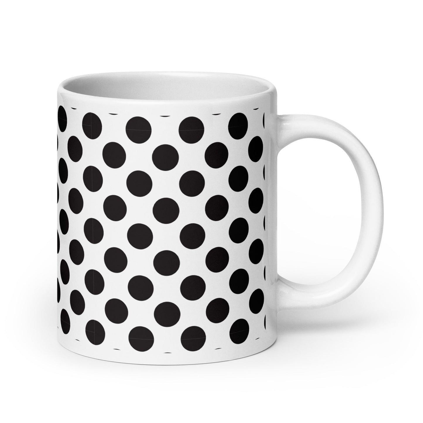 Dottie — Pebble ceramic mug by Maude Mugs — hand-painted watercolour pebble dot pattern