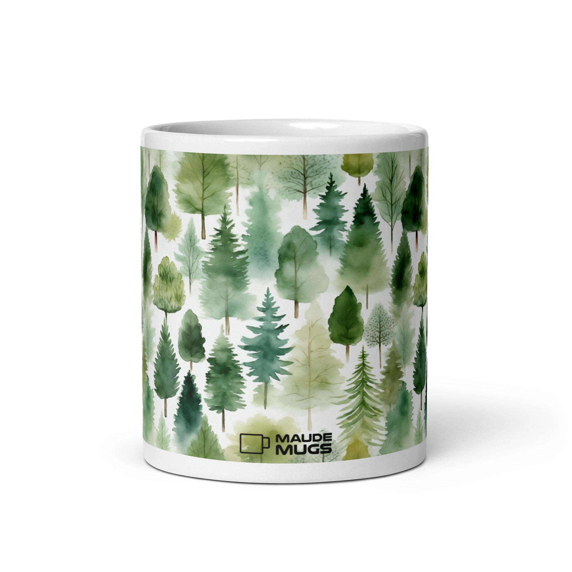 Evergreen — Bough ceramic coffee mug - 11 oz - front view