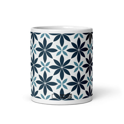 Fiore — Marine ceramic coffee mug - 11oz - front view