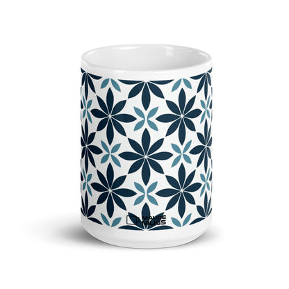 Fiore — Marine ceramic coffee mug - 15oz - front view