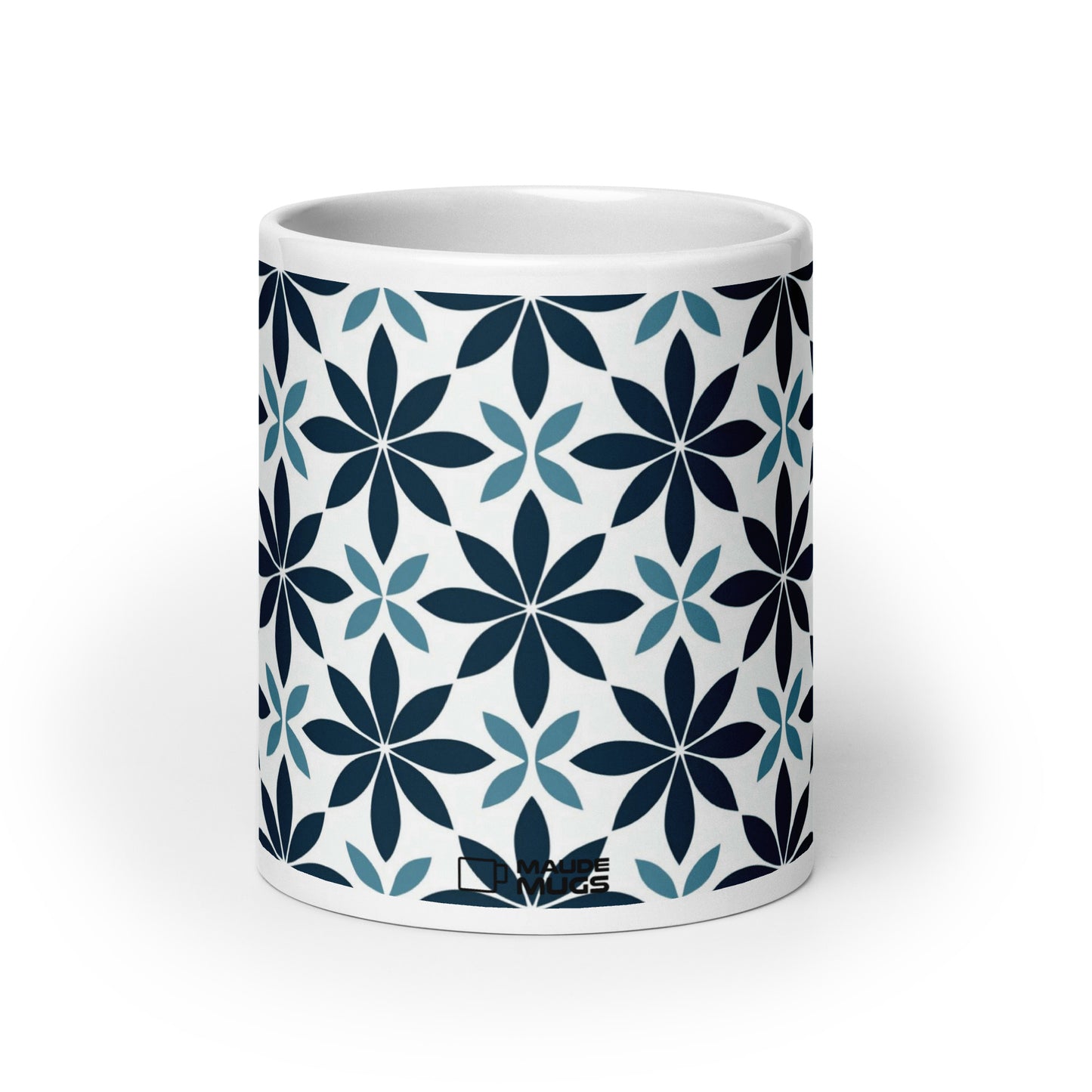 Fiore — Marine ceramic coffee mug - 20oz - front view