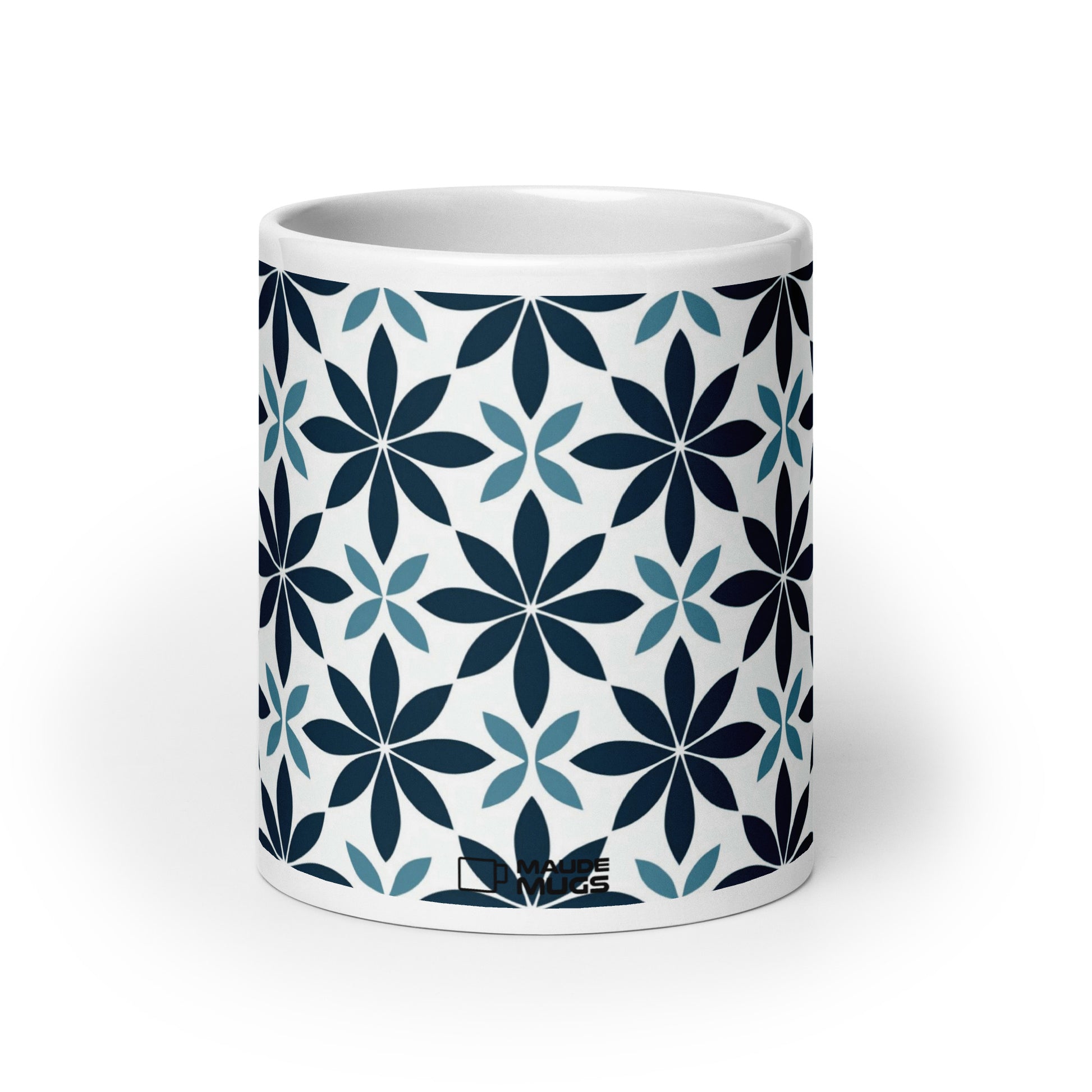 Fiore — Marine ceramic coffee mug - 20oz - front view