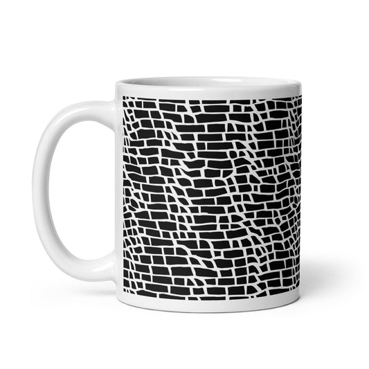 Forma Course ceramic coffee mug - 11 oz - handle on left