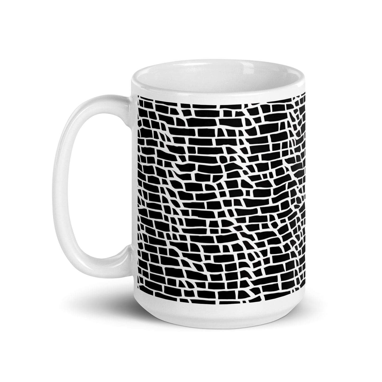 Forma Course ceramic coffee mug - 15 oz - handle on left