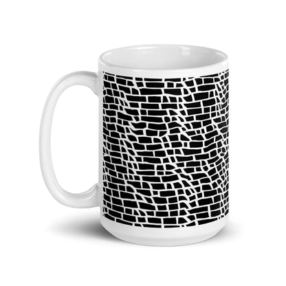 Forma Course ceramic coffee mug - 15 oz - handle on left