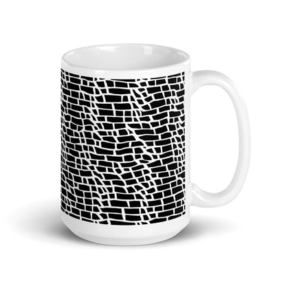 Forma Course ceramic coffee mug - 15 oz - handle on right