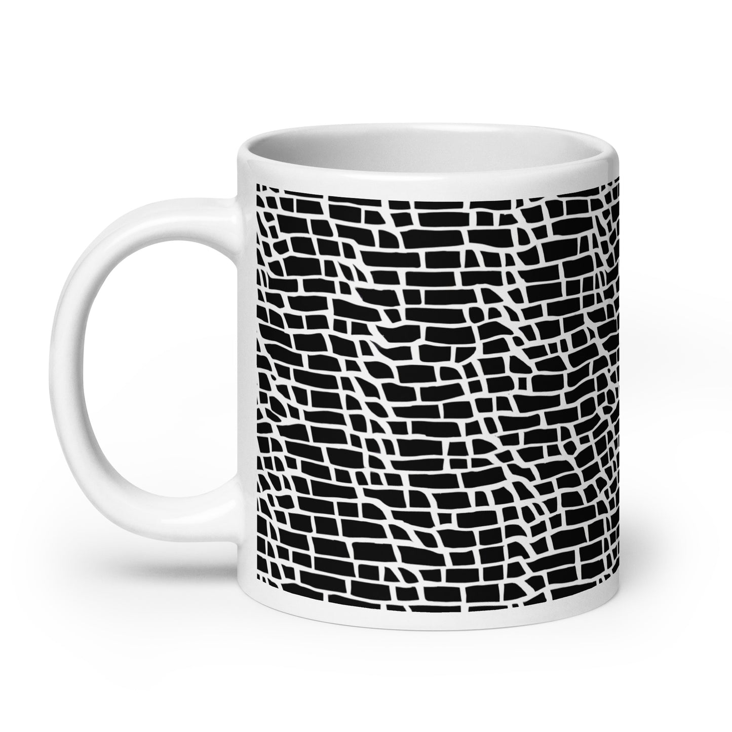 Forma Course ceramic coffee mug - 20 oz - handle on left