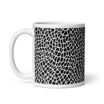 Forma Hide ceramic coffee mug - 11 oz - handle on left