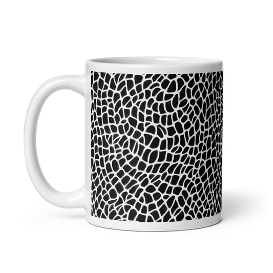 Forma Hide ceramic coffee mug - 11 oz - handle on left