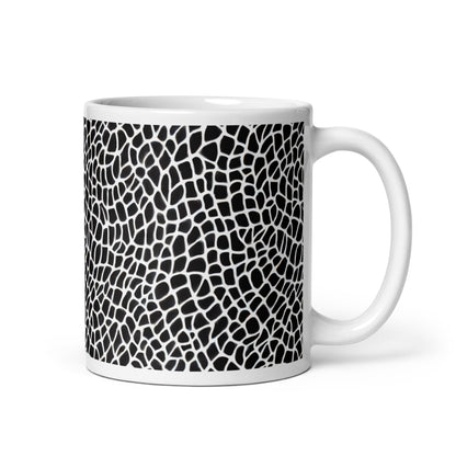 Forma Hide ceramic coffee mug - 11 oz - handle on right