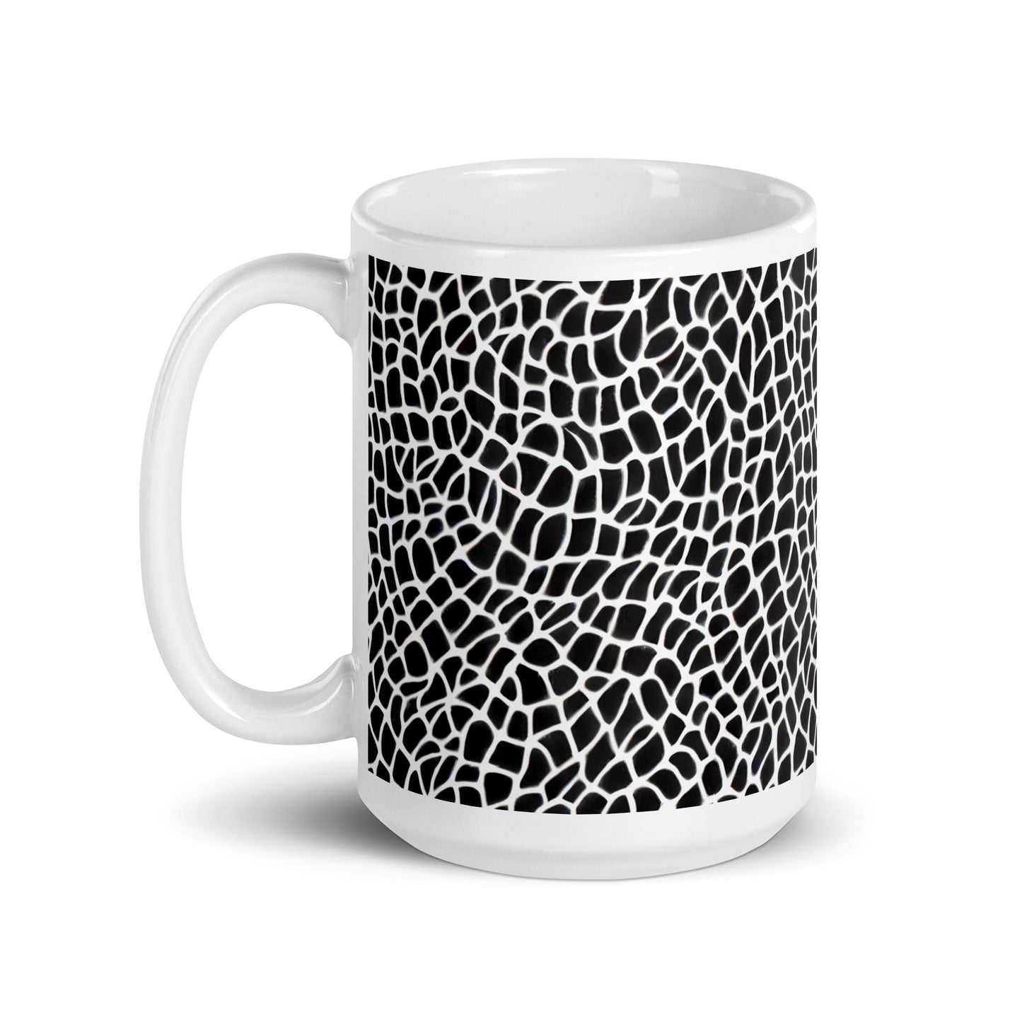 Forma Hide ceramic coffee mug - 15 oz - handle on left