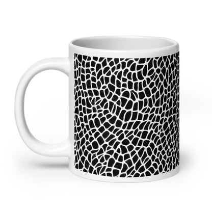Forma Hide ceramic coffee mug - 20 oz - handle on left