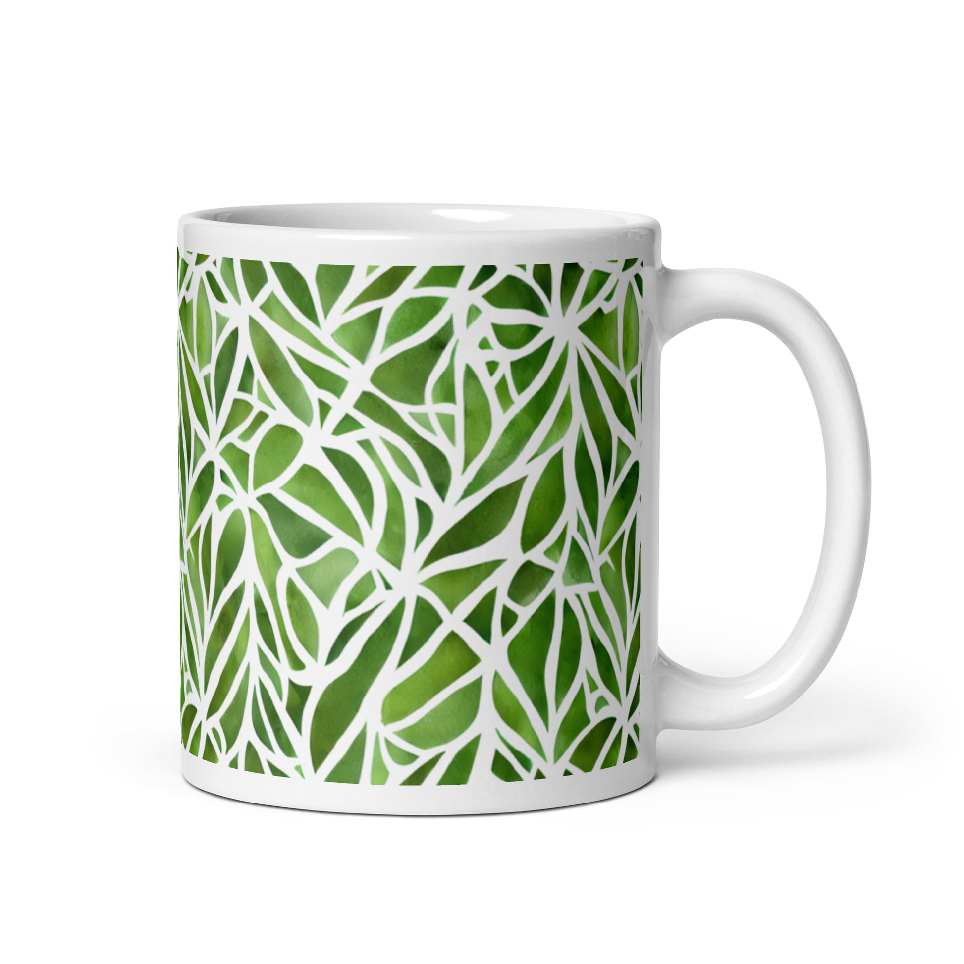Grotto — Canopy ceramic coffee mug - 11oz - handle on right