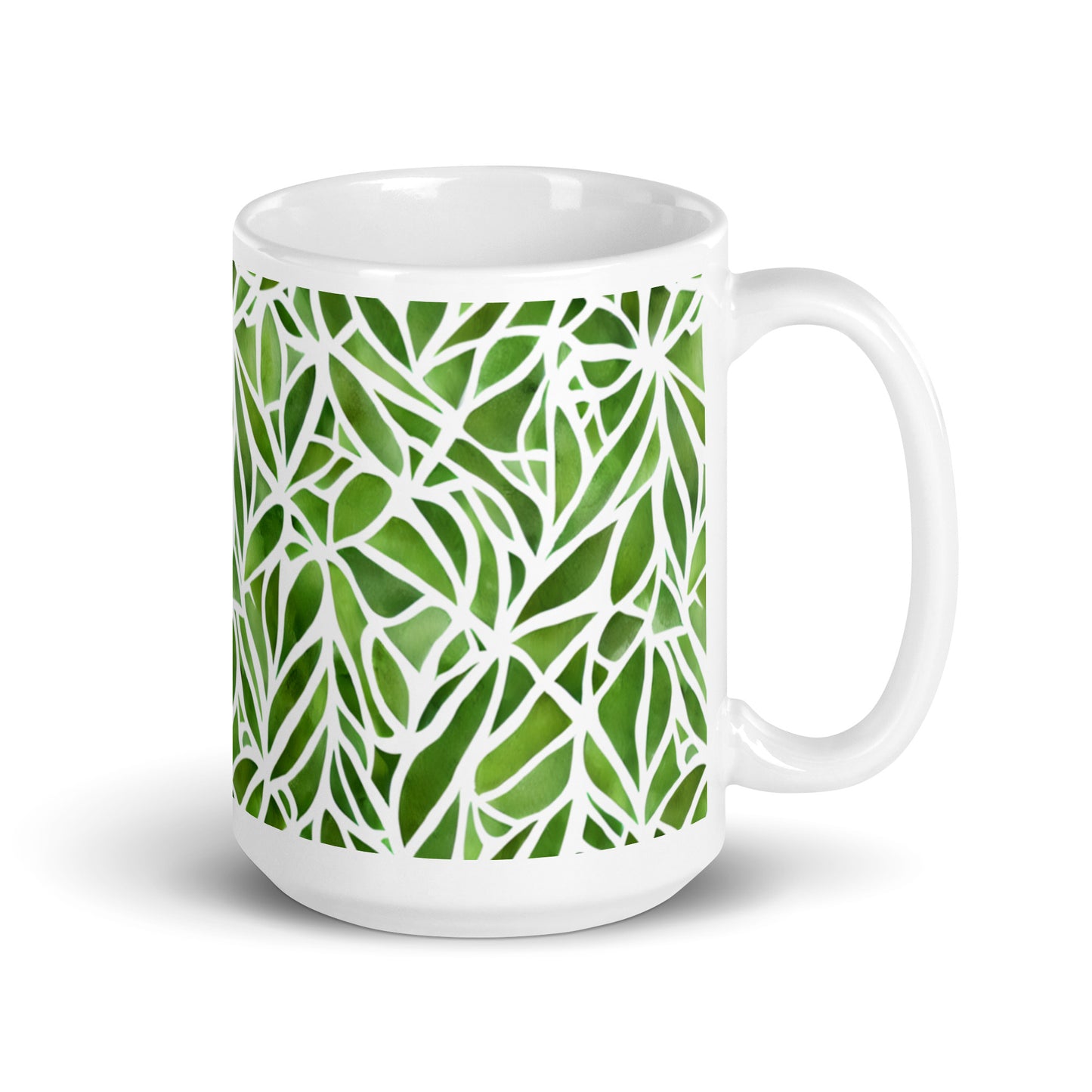 Grotto — Canopy ceramic coffee mug - 15oz - handle on right