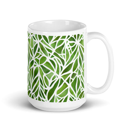 Grotto — Canopy ceramic coffee mug - 15oz - handle on right