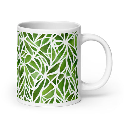 Grotto — Canopy ceramic coffee mug - 20oz - handle on right