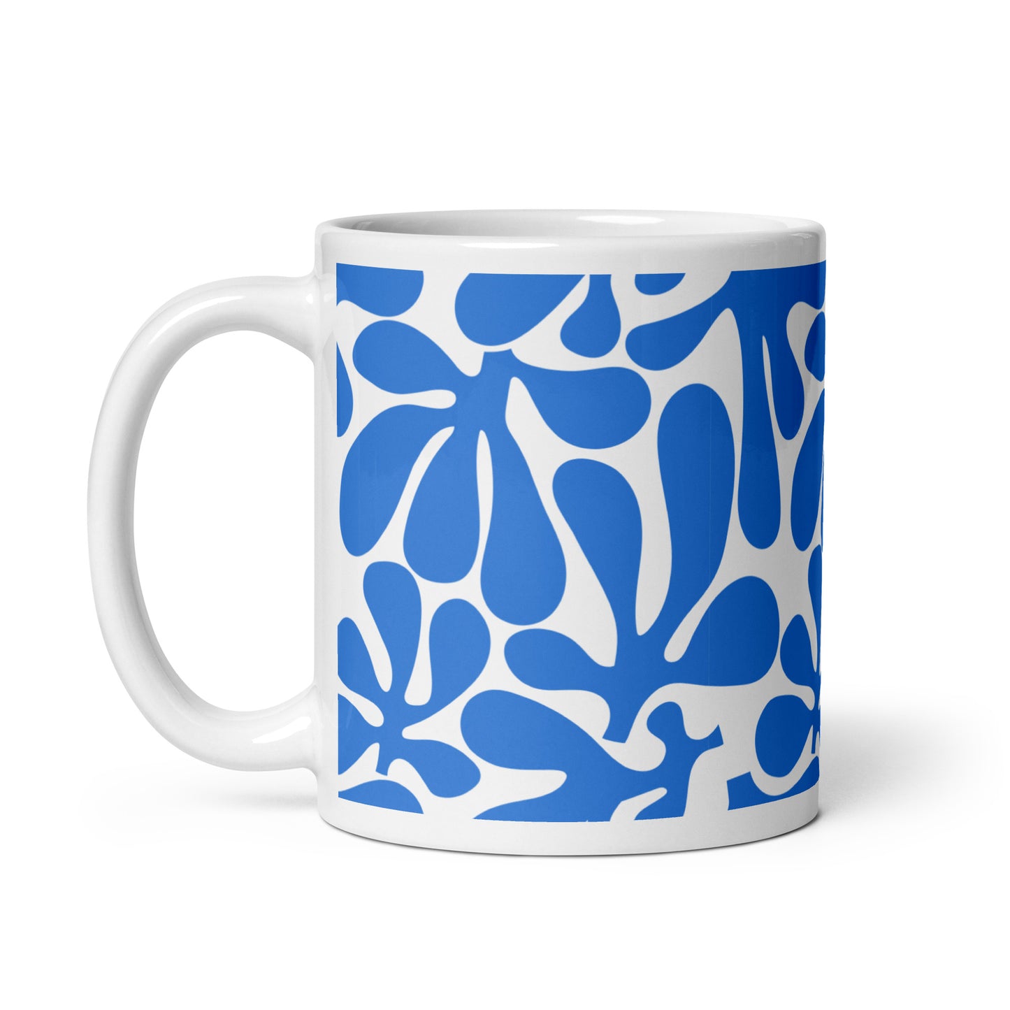 Grotto — Cut ceramic coffee mug - 11oz - handle on left