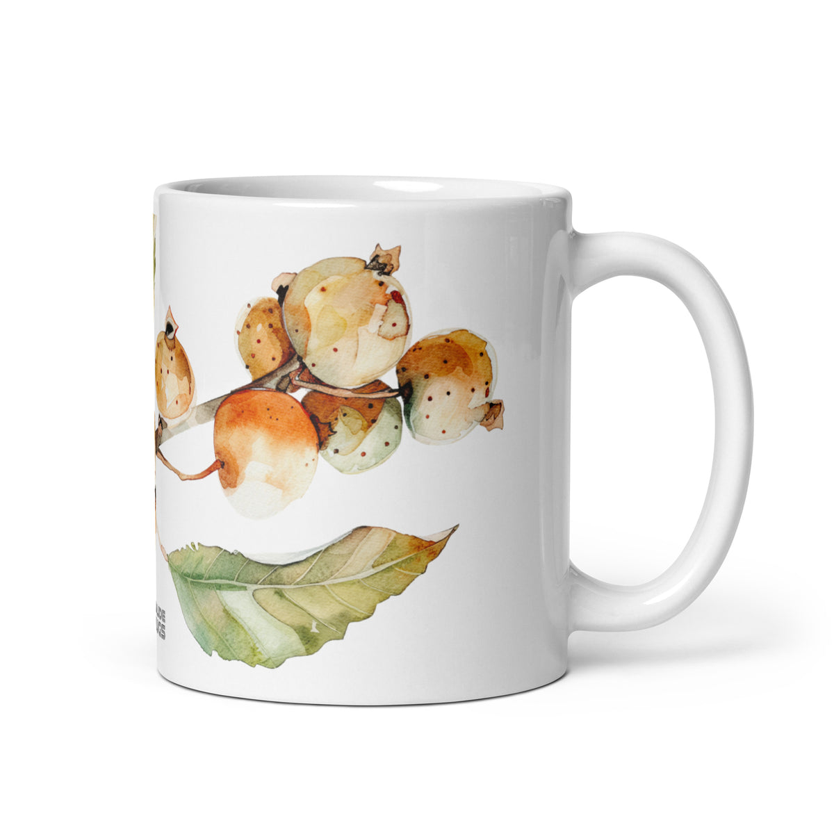 Harvest — Russet ceramic coffee mug - 11 oz - handle on right