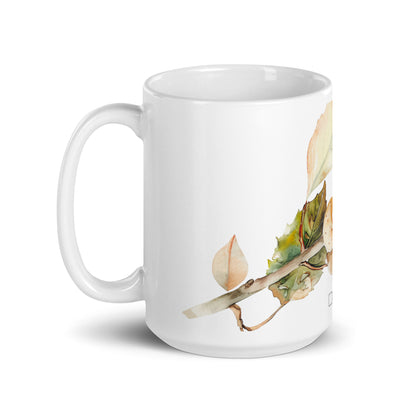 Harvest — Russet ceramic coffee mug - 15 oz - handle on left