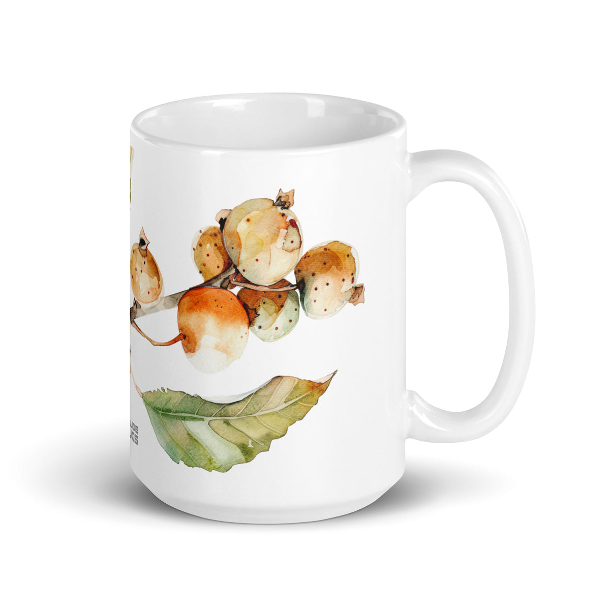 Harvest — Russet ceramic coffee mug - 15 oz - handle on right