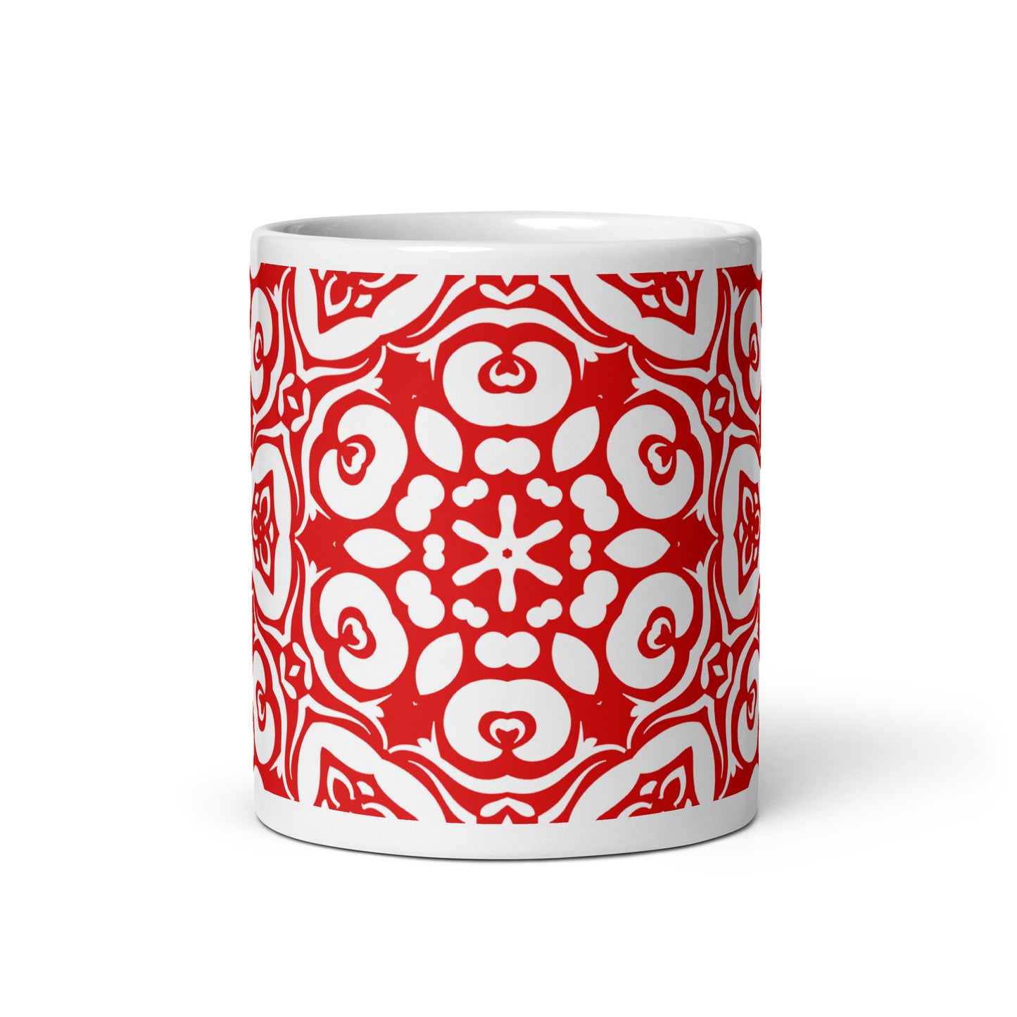 InkFlow Chalice ceramic coffee mug - 15 oz - front view