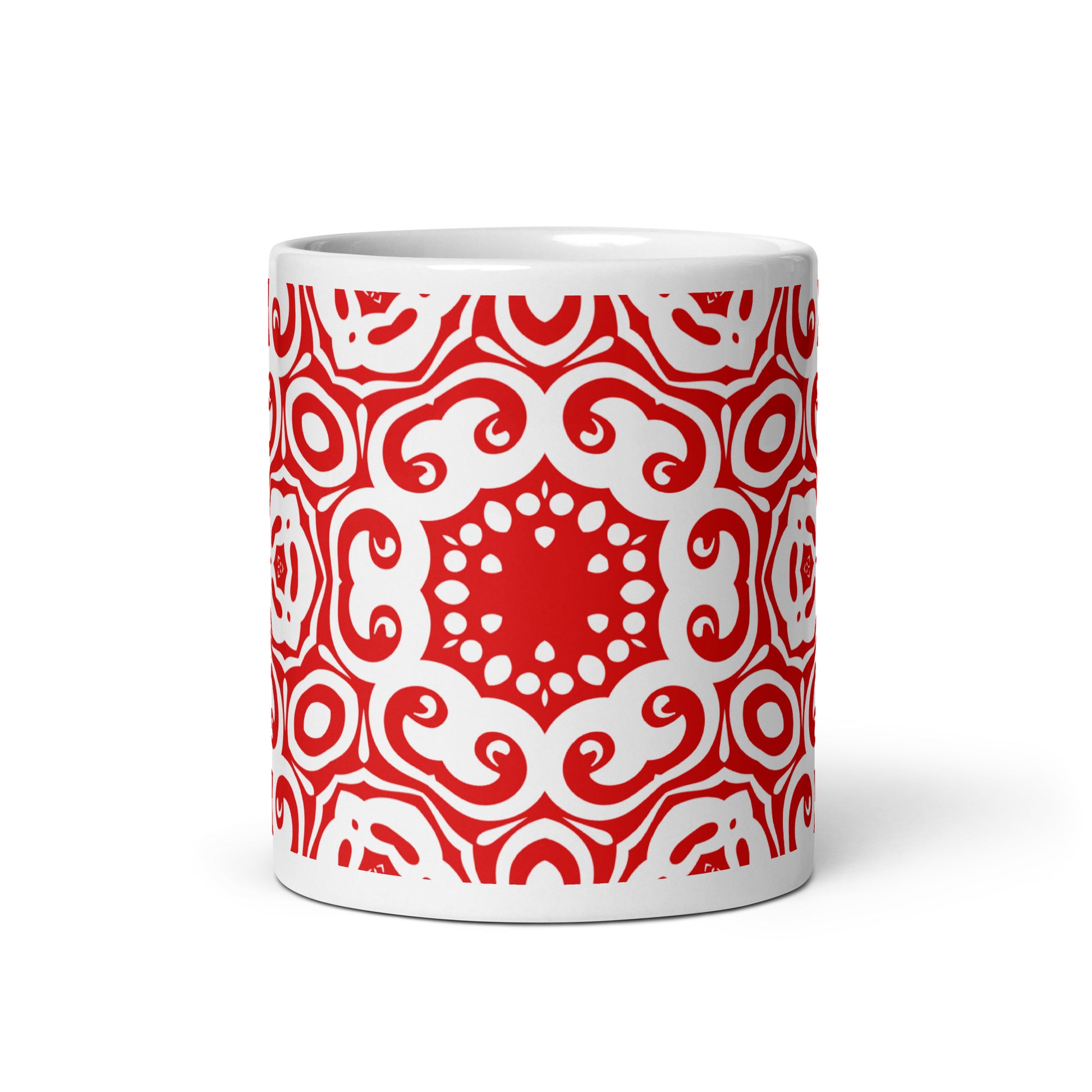 InkFlow Corona ceramic coffee mug - 15 oz - front view