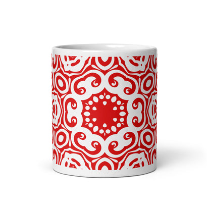 InkFlow Corona ceramic coffee mug - 15 oz - front view