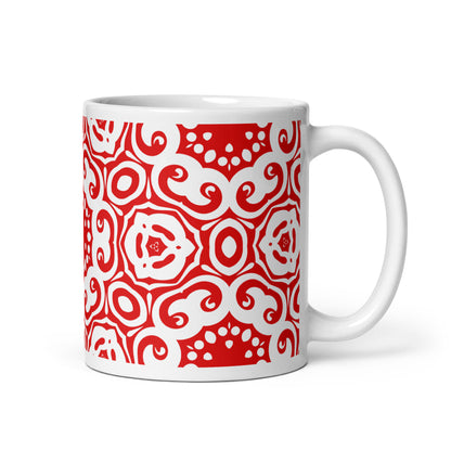 InkFlow Corona ceramic coffee mug - 15 oz - handle on right