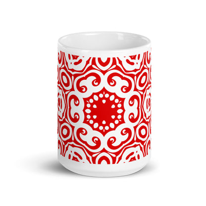 InkFlow Corona ceramic coffee mug - 20 oz - front view