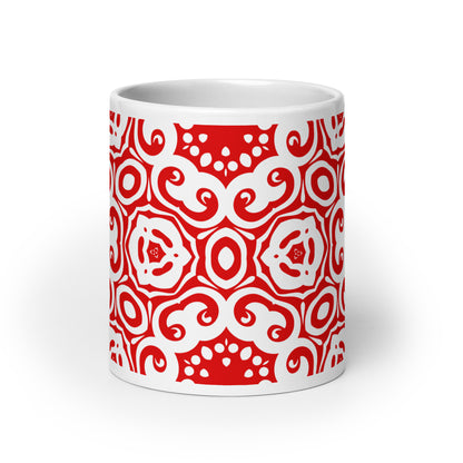 InkFlow Corona ceramic coffee mug - 11 oz - front view