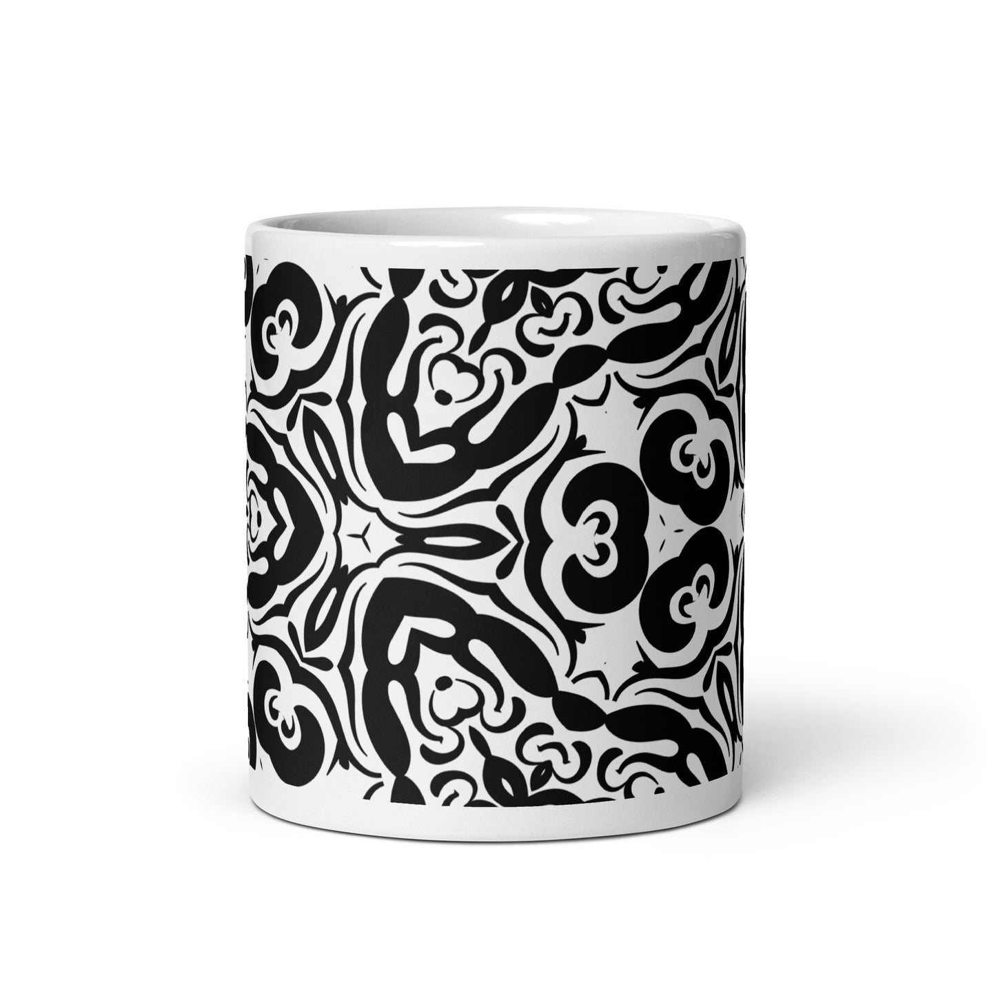 InkFlow Current ceramic coffee mug - 15 oz - front view