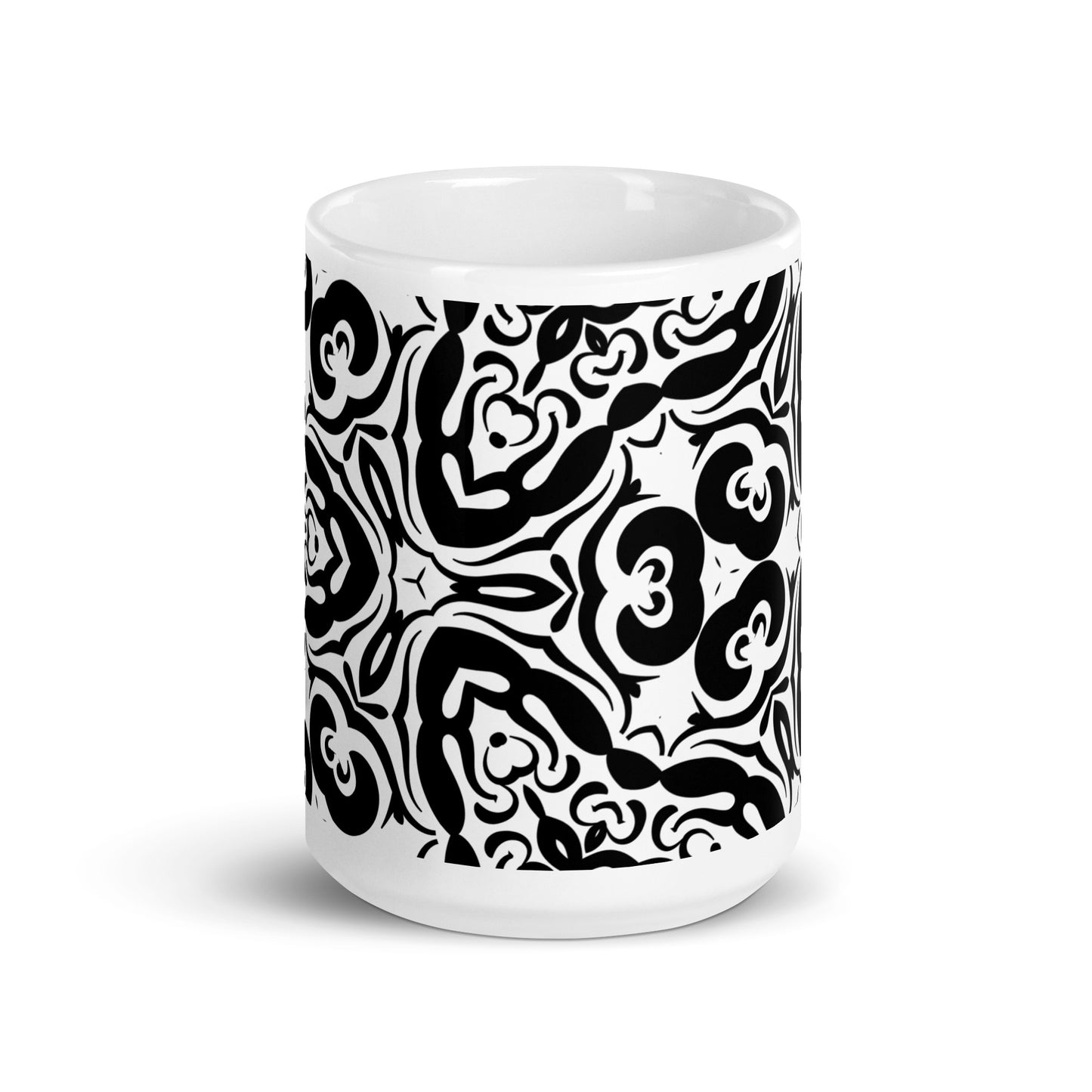 InkFlow Current ceramic coffee mug - 20 oz - front view
