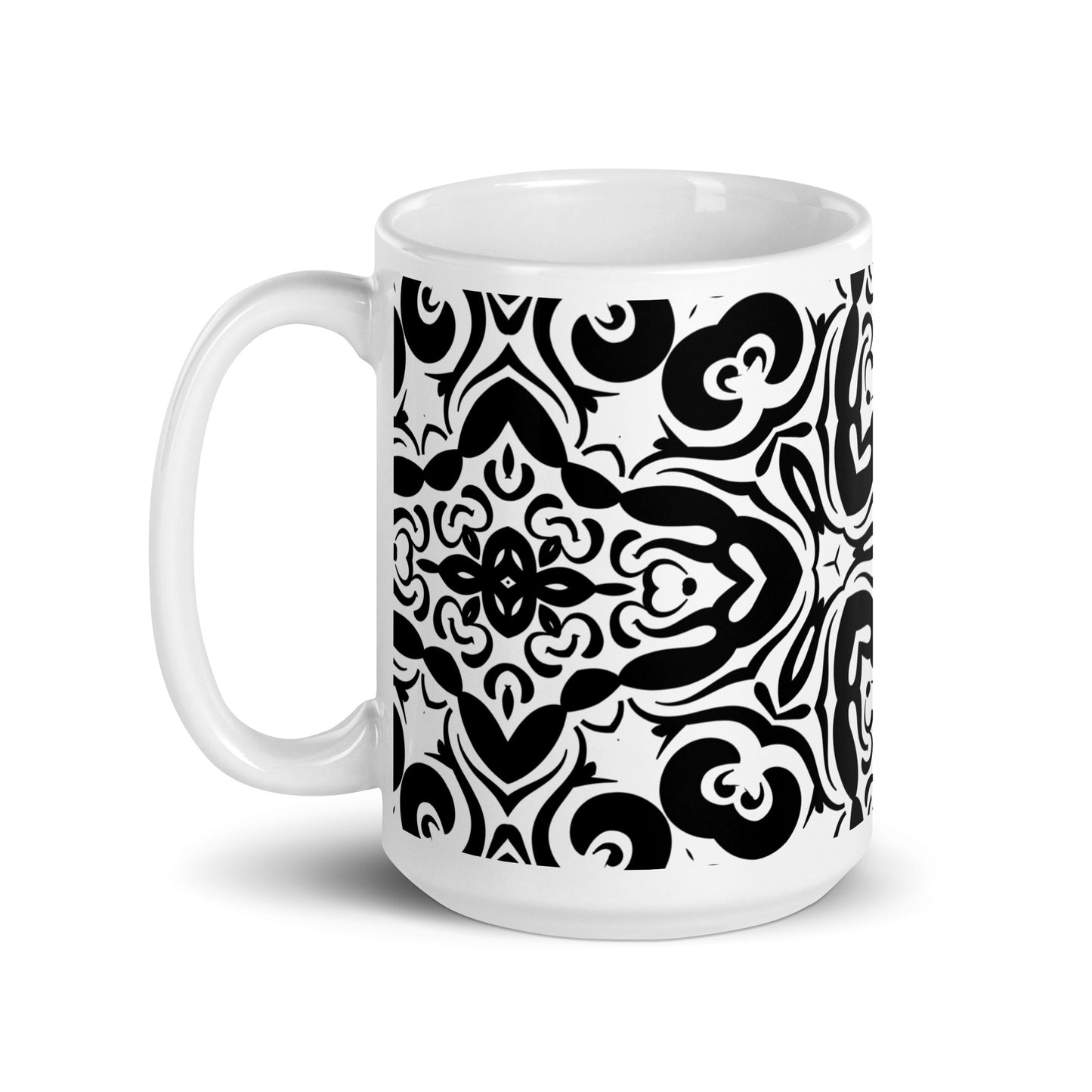 InkFlow Current ceramic coffee mug - 20 oz - handle on left