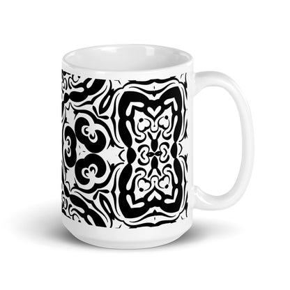InkFlow Current ceramic coffee mug - 20 oz - handle on right