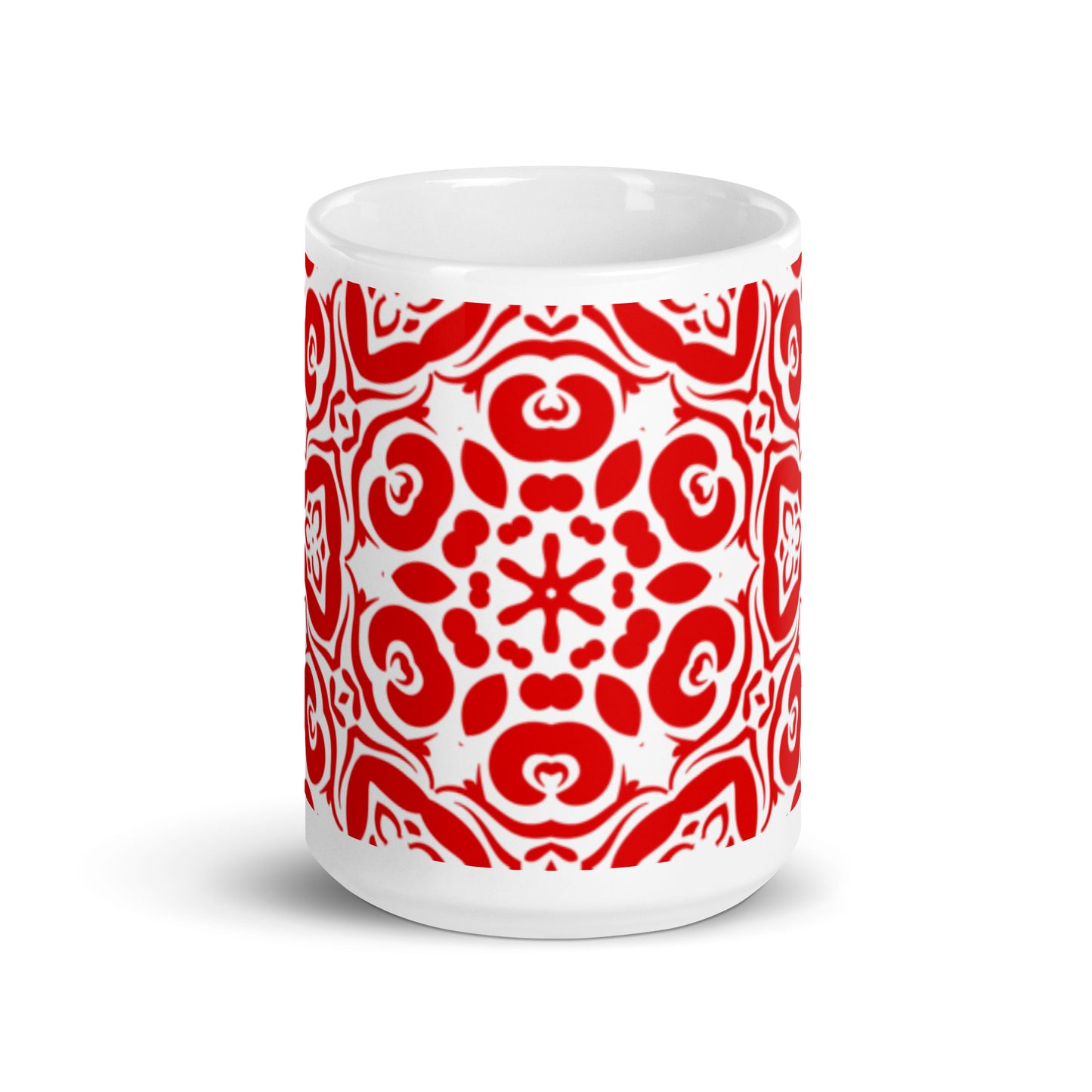 InkFlow Knot ceramic coffee mug - 20 oz - front view
