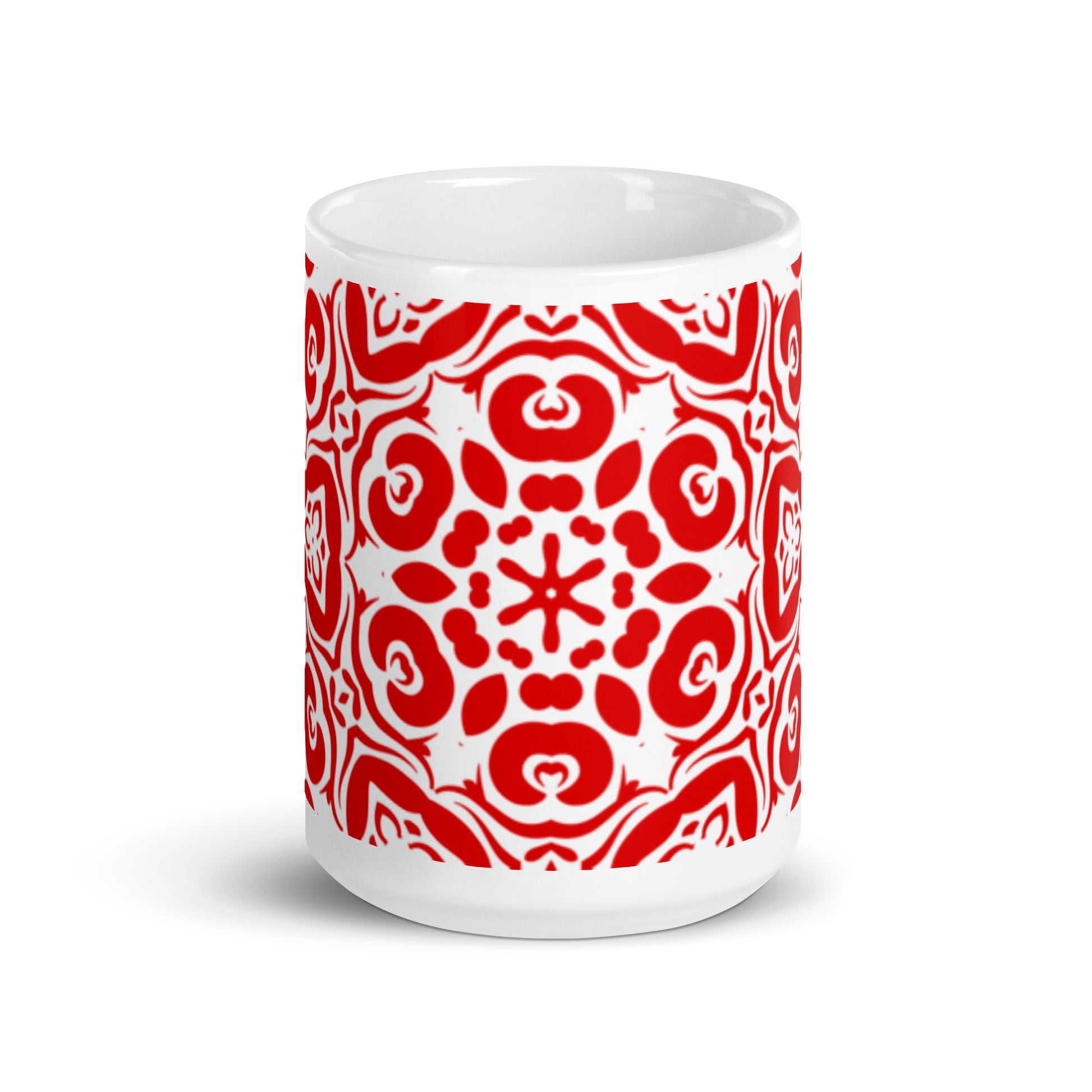 InkFlow Knot ceramic coffee mug - 20 oz - front view