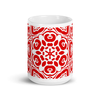 InkFlow Knot ceramic coffee mug - 20 oz - front view