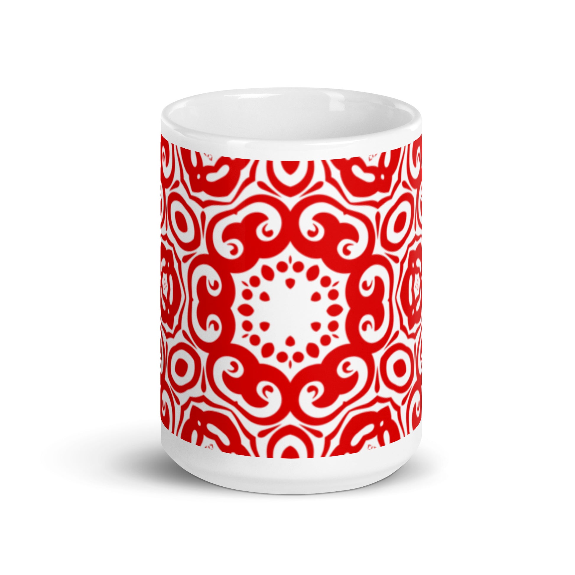 InkFlow Orbit ceramic coffee mug - 20 oz - front view