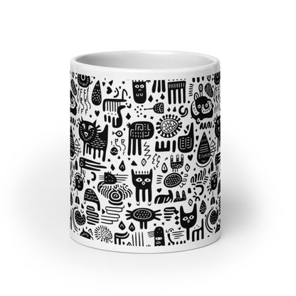 Inkstone Cipher ceramic coffee mug - 20 oz - front view