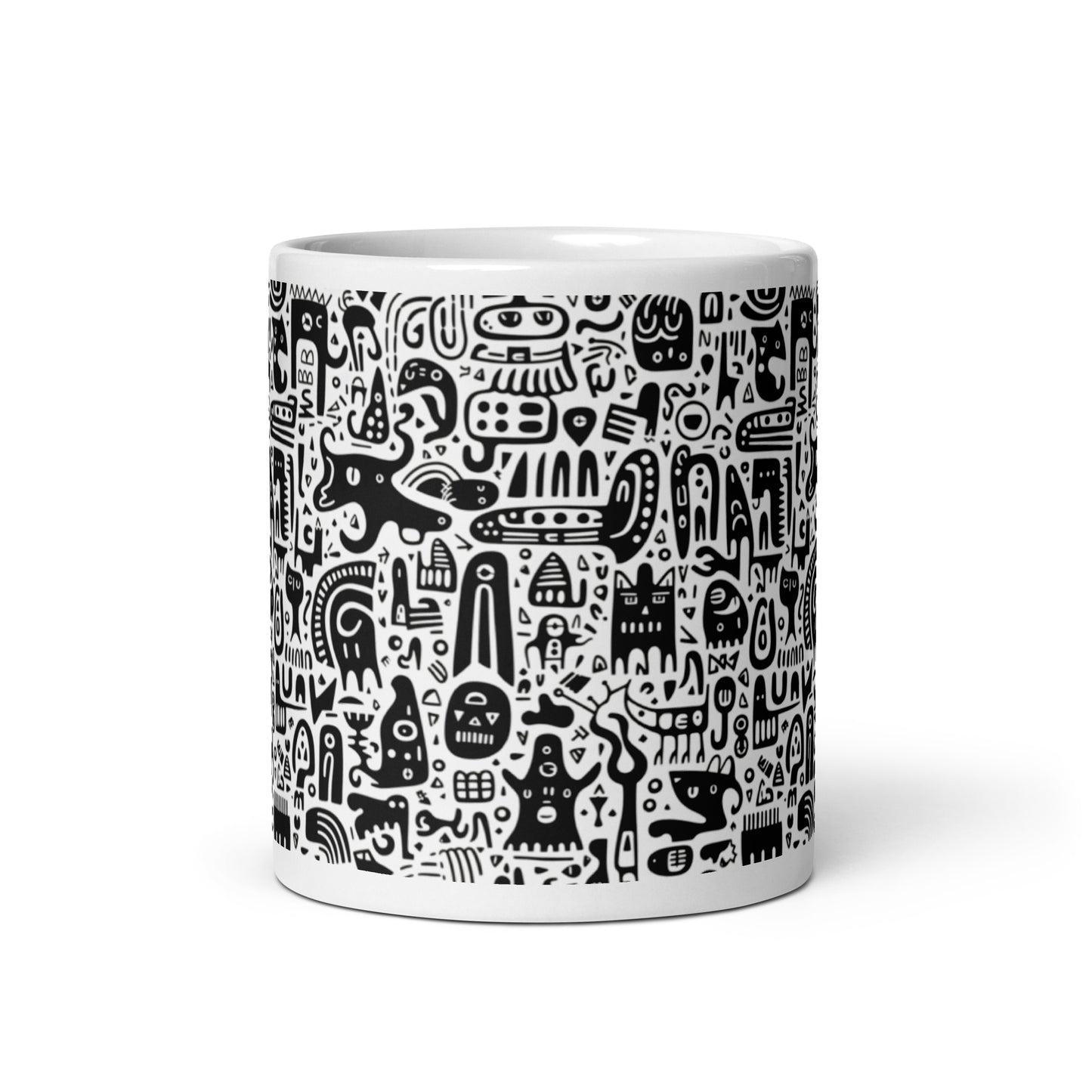 Inkstone Hound ceramic coffee mug - 11 oz - front view