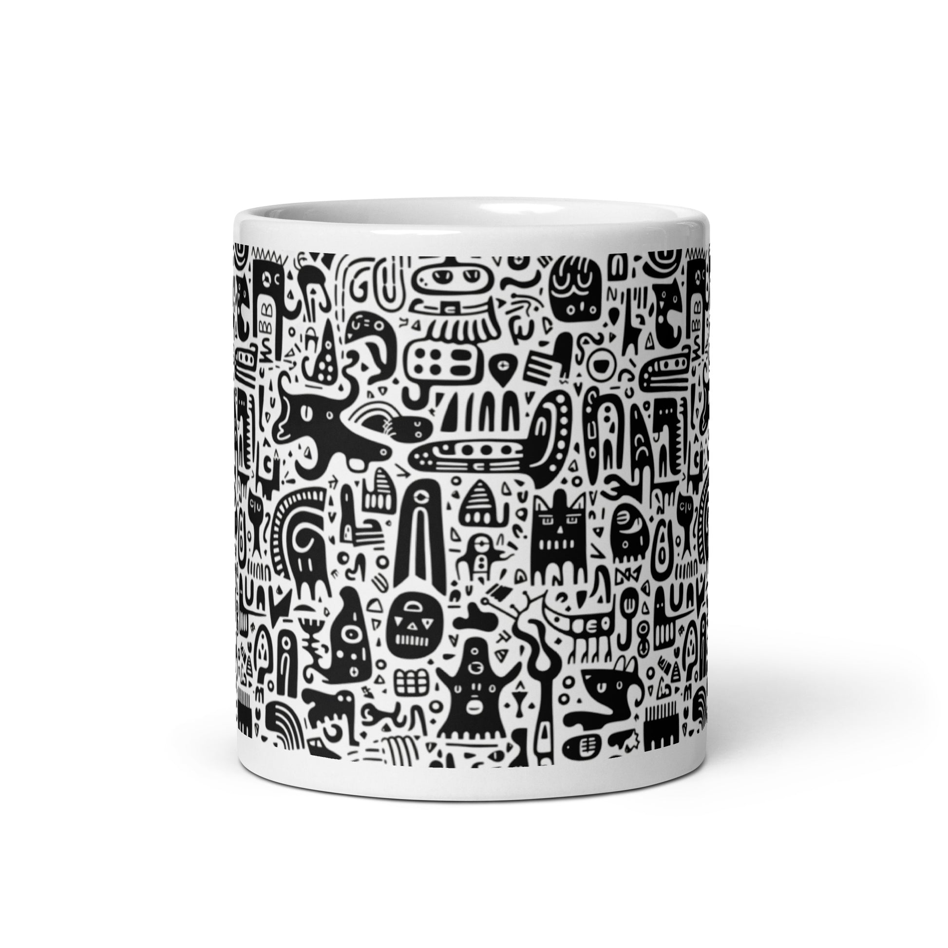 Inkstone Hound ceramic coffee mug - 11 oz - front view