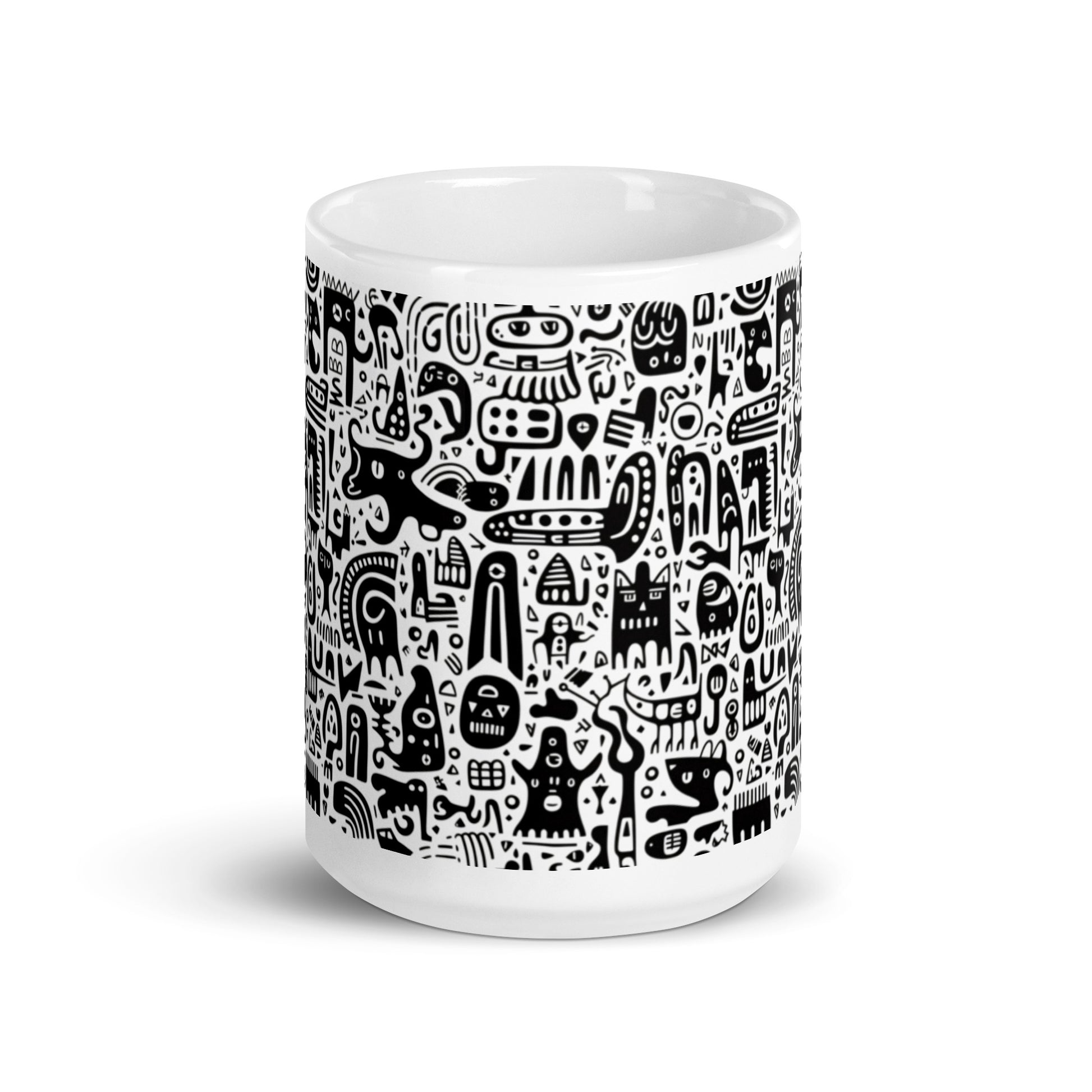 Inkstone Hound ceramic coffee mug - 15 oz - front view